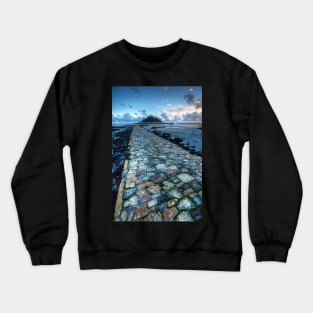 Causeway To St Michael's Mount, Cornwall, UK Crewneck Sweatshirt